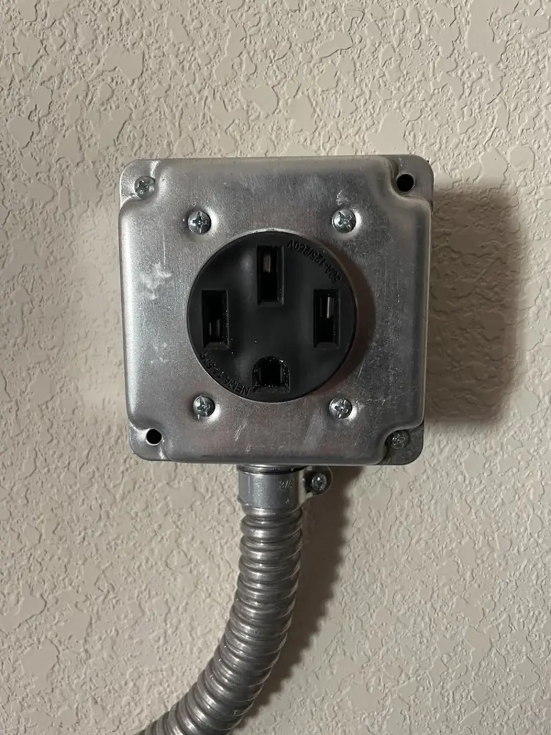 NEMA 14-50 outlet installed for Electrical Panel Upgrade in North Las Vegas